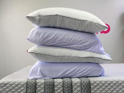 Stacked pillows